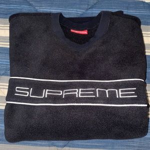 Men’s Large Black Supreme Crewneck